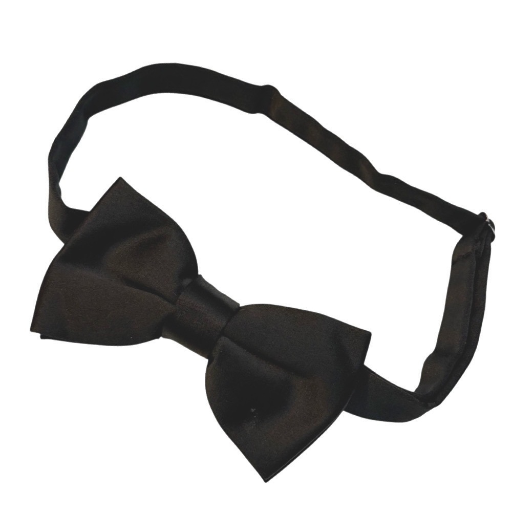 Classic Black Bow‎ Tie - Picture 2 of 3